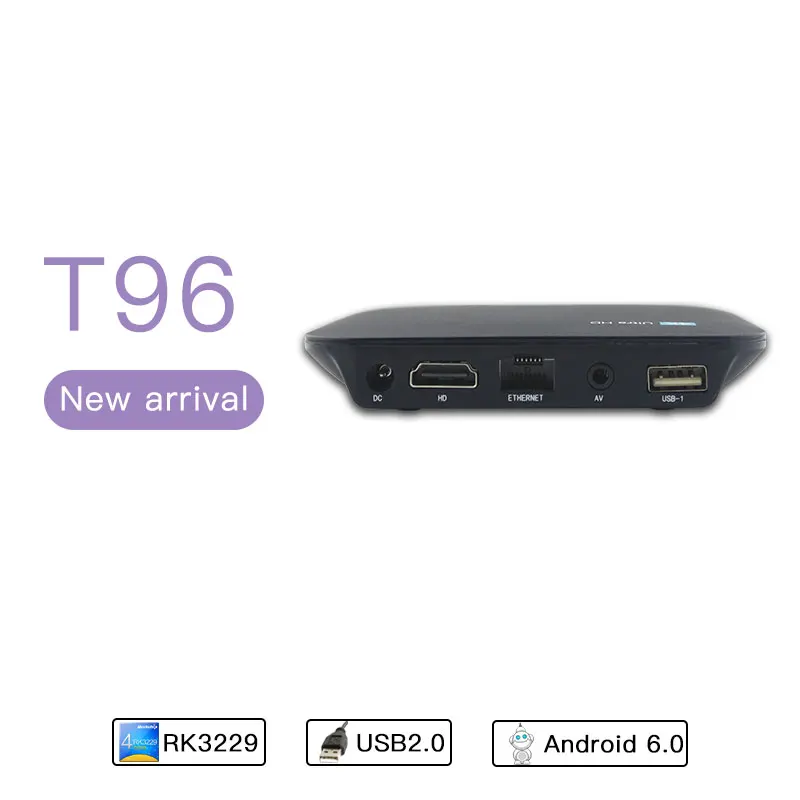 Android BOX WiFi телеприставка 4K * 2K 6 0 Интернет ТВ приставка 1G/8G четырехъядерный 100M LAN KODII