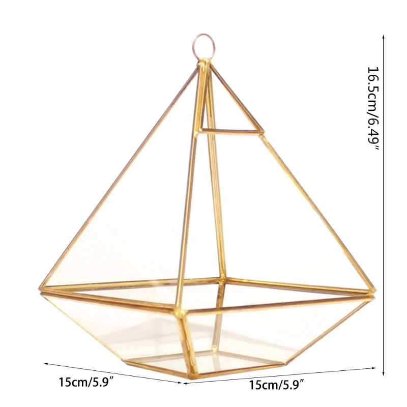 

Decorative Jewelry Chest Geometric Terrarium Geometric Diamond Desktop Garden Planter Dropshipping