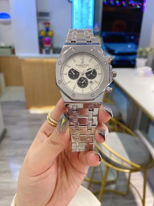 

2021 Luxury Brand AP Men's Watch Quartz Watches Calendar Date Classic Business Wristwatch Male Clock Relogio Masculino