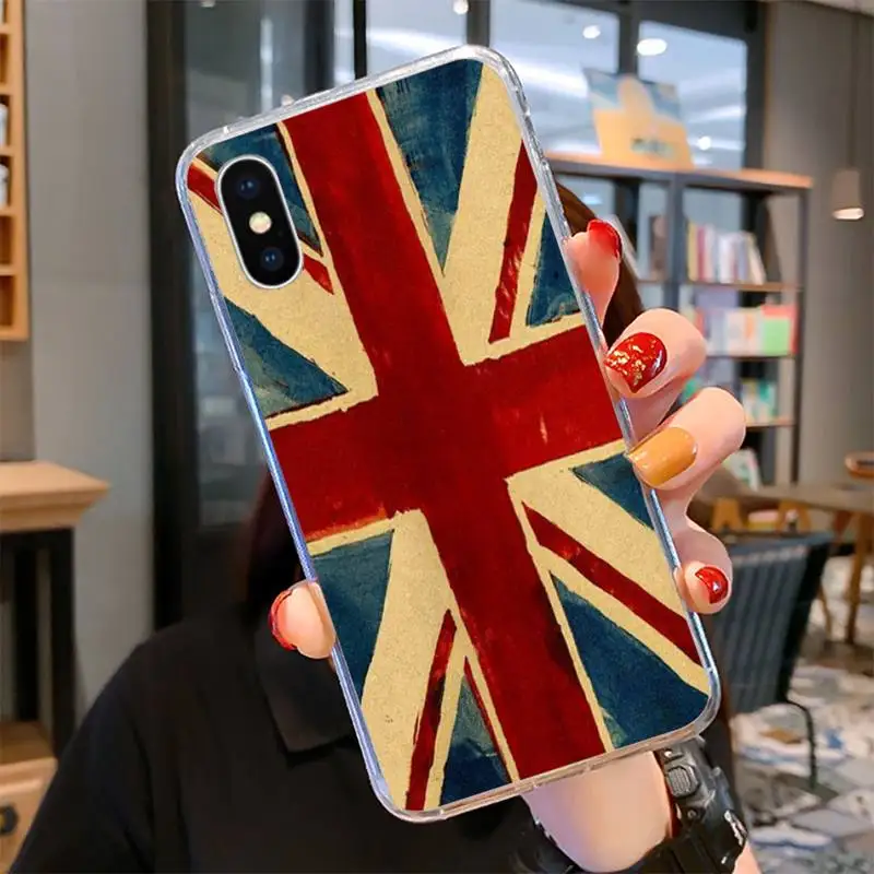 LJHYDFCNB Флаг Великобритании Лондон Мягкий силиконовый чехол для телефона из ТПУ