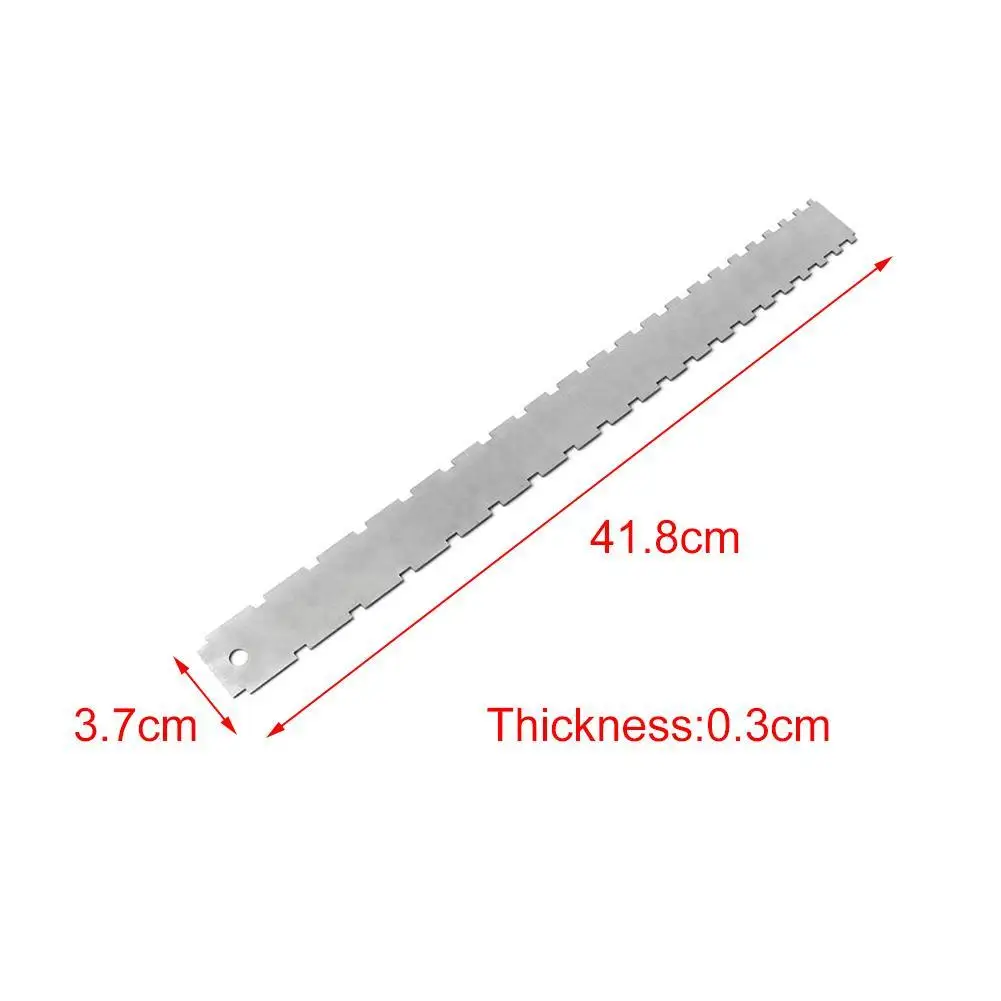 

Guitar Luthier Measuring Tools Guitar Measuring Ruler Edge Gauge Guitar Straight Understring Notched Neck Radius Ruler F2K4
