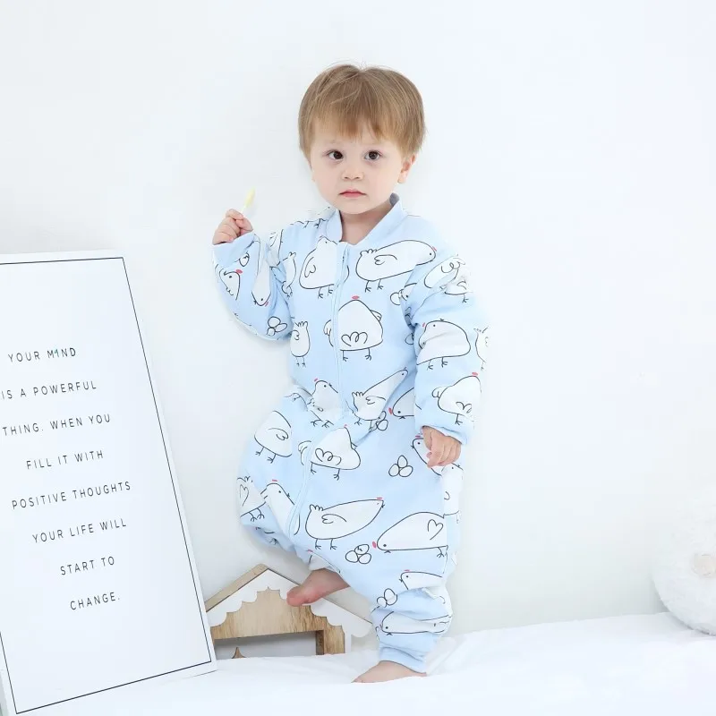 Thicken 0-6Y Winter Baby Slaapzak Infant Sleeping Bag Kids Wrap Swaddling Jumpsuits Sleepsack Spring Children Onesies Saco Dor