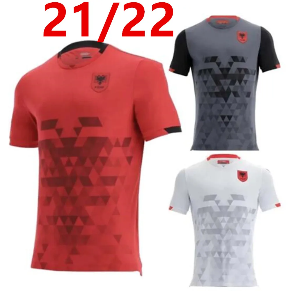 

2021 2022 ALBANIA Man soccer jersey Red Grey Camisetas Albania National Men's Football Team Customize T-shirt Djimsiti Kumbulla