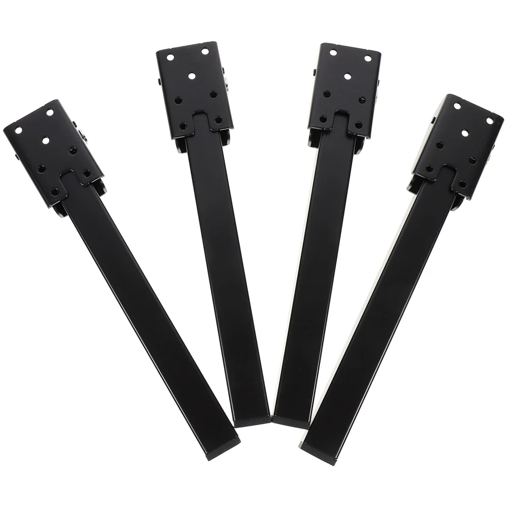 

4Pcs Folding Table Legs Sturdy Bed Table Legs Durable Laptop Table Legs (Black)