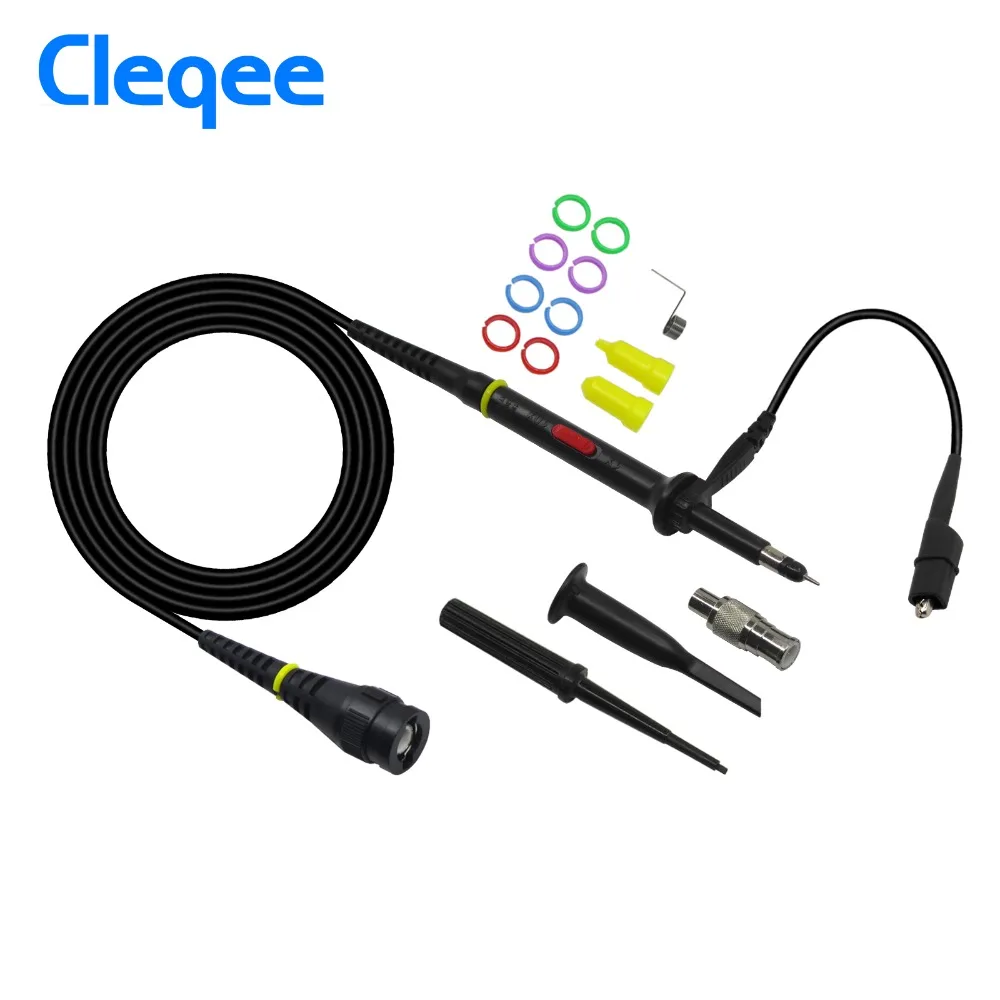 

High quality Cleqee P7300 1PCS Oscilloscope Probe 300MHz BNC Protective Cap Scope Probe X1/X10 DC-300MHz