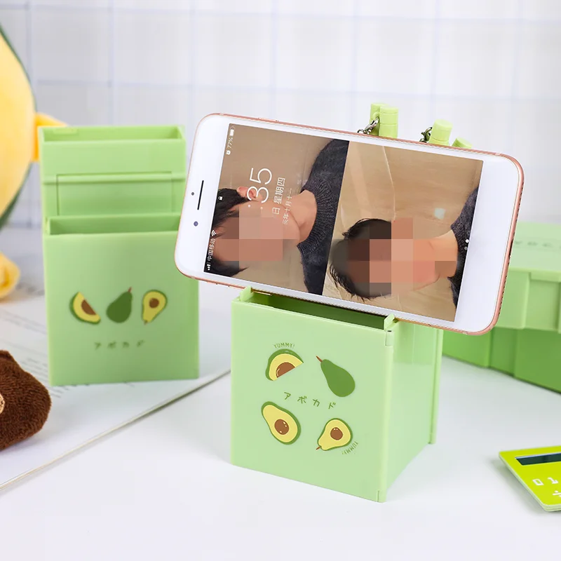 detachable pen holder mobile phone storage holder office makeup brush plastic container desk organizer stationery pencil case free global shipping