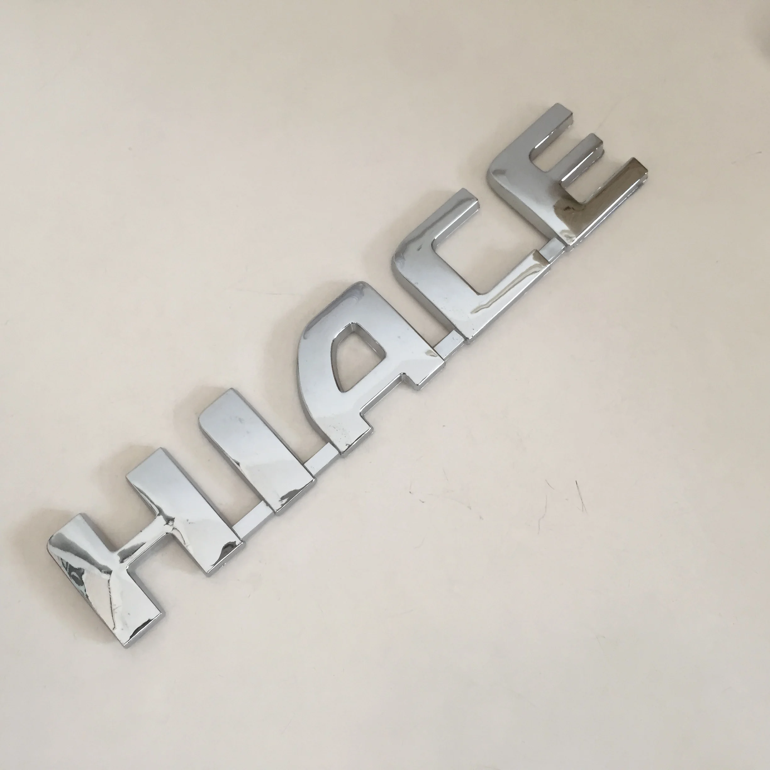 1 шт. 3D ABS хром HIACE Автомобильная буква задняя зеркальная эмблема значок наклейка