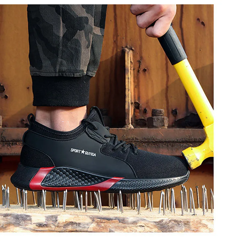 Yuxiang Men's Steel Toe Work Safety Shoes Casual Men Boots Work Sneakers Puncture Proof Safety Boots Shoes Dropshipping
