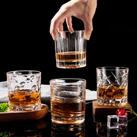 rotating whisky glass creative crystal glass tumbler decompression cup thickened gyro classic cup