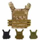 Тактический жилет с пластинами, для охоты, страйкбола, спорта, пейнтбола, защитный жилет, военный бронежилет, снаряжение, 4 цвета