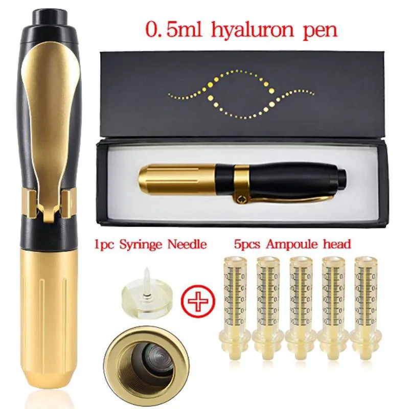 

0.5ml Pressure Hyaluronic Acid Pen High density metal For Anti Wrinkle Lip injection hyaluron gun atomizer hyaluron pen