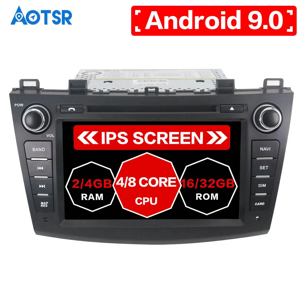 Автомобильный DVD-проигрыватель AOTSR Android 9 0 для Mazda 3 2009-2012 | Автомобили и мотоциклы