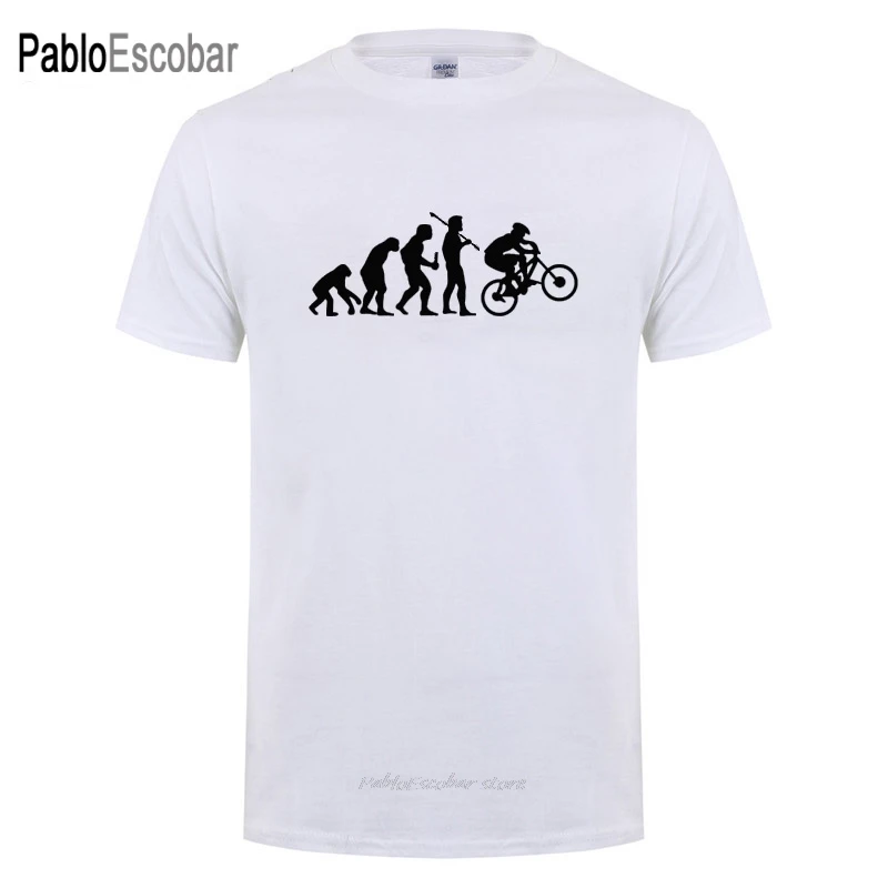 Футболка Evolution Biking забавный подарок на день рождения для мужчин папа муж бойфренд