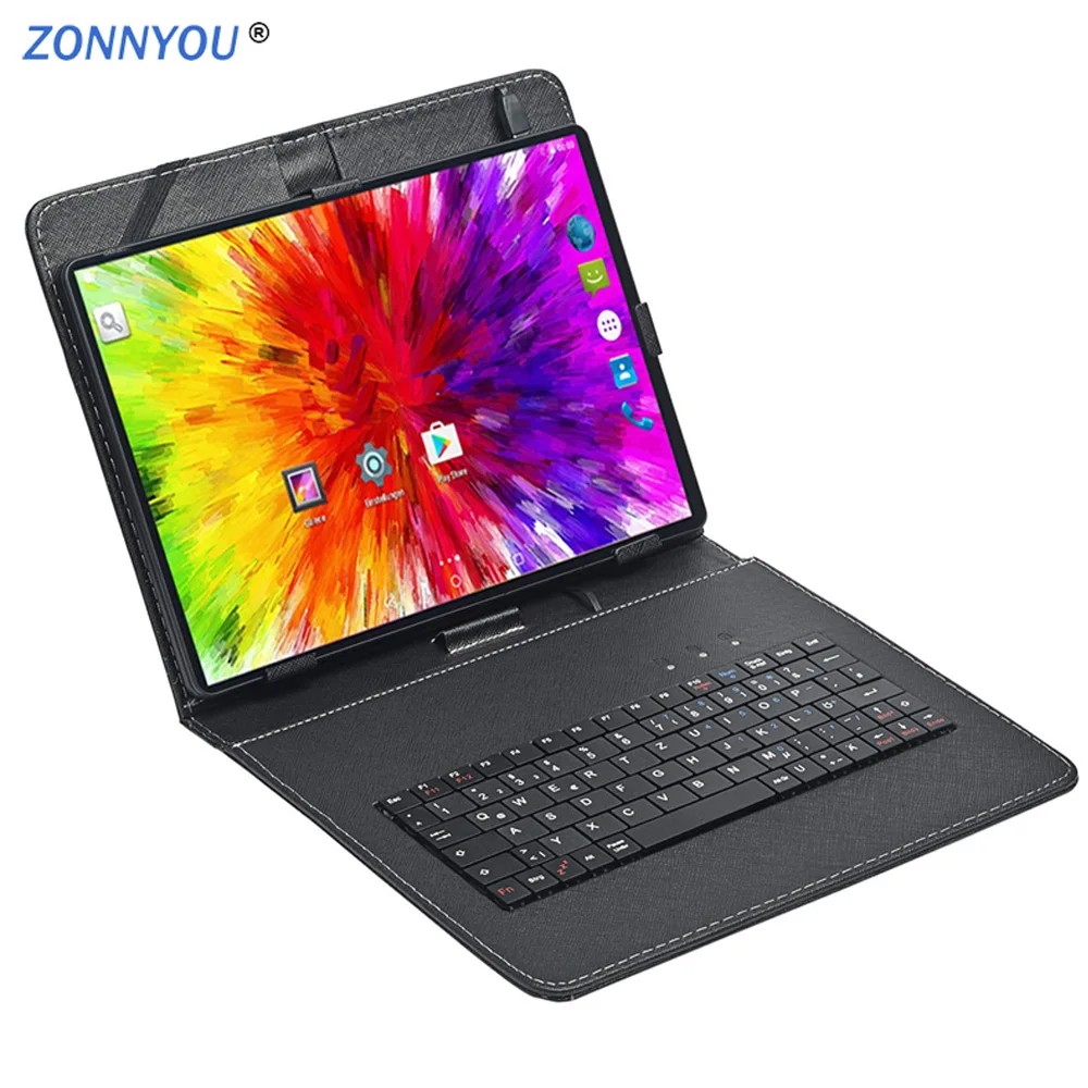 Планшетный ПК 10 дюймов Octa Core 3g Телефонный звонок Google Рынок Android 7,0 tab gps, Wi-Fi, FM, Bluetooth 10 дюймов Планшеты 4G+ 64G