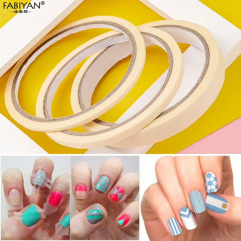 3 размера рулон для дизайна ногтей декоративная клейкая лента оберточная кромка