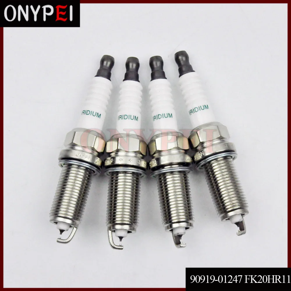 (4 шт.) 90919-01247 FK20HR-11 двойной Iridium Power свечи зажигания для Toyota Camry RAV4 Lexus ES350 RX350 3.5L FK20HR11