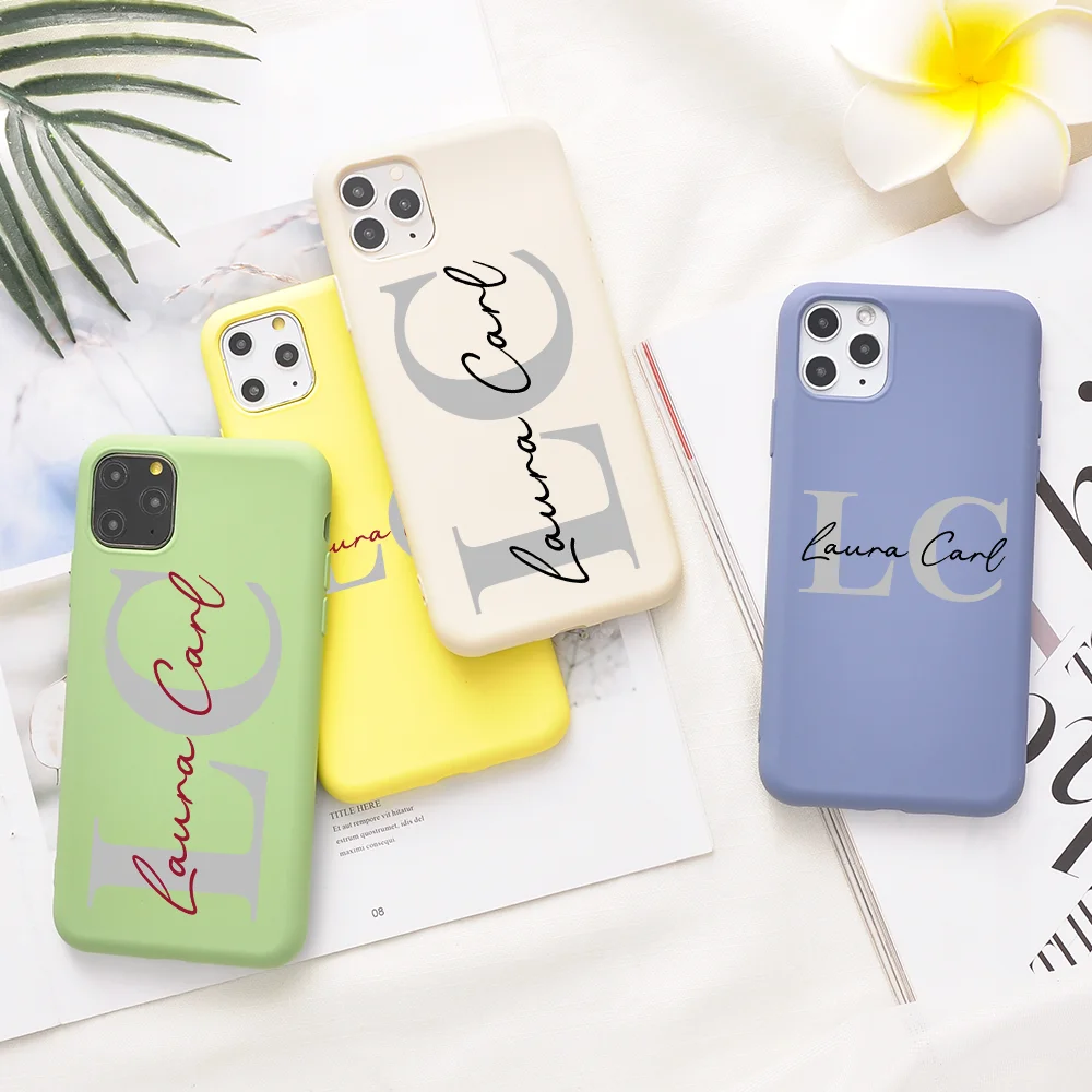 

Custom Luxury Brand Design leather Phone Cases For iPhone 12 11 Pro Max Mini XR XS MAX 8 X 7 SE 2020 Back Cover