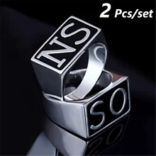 2 pcs Sons of Anarchy TV SOA Cosplay SONS Rings SO NS Silver Golden Mayans MC Steampunk Rock Punk Rings Men Women Cosplay Props