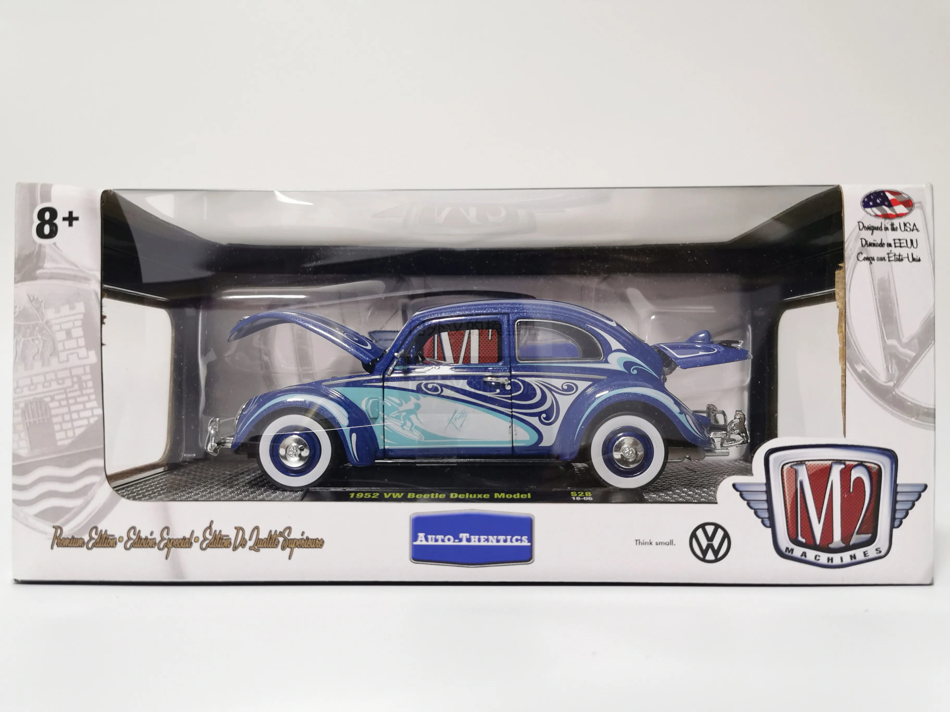 

M2 1/24 1952 VW BEETLE DELUXE коллекция металлических литых моделей автомобилей