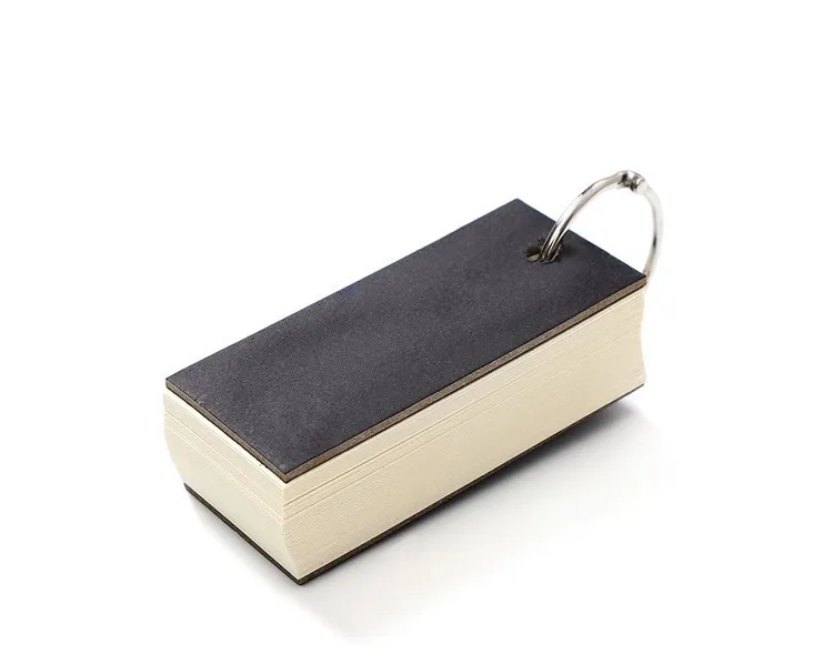 1PC Mini Loose-leaf Notebook Cute Ring Buckle Environmental word book Card Tearable Notepads kawaii memo pad No stickiness