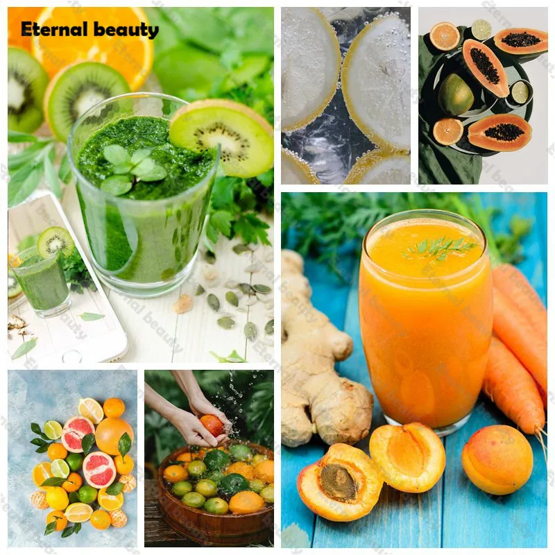 

Fruit Juice Diamond Painting 5D Diy Picture of Rhinestones Kiwi and Orange Diamond Embroidery Cross Stitch Kit Mosaic Home Decor