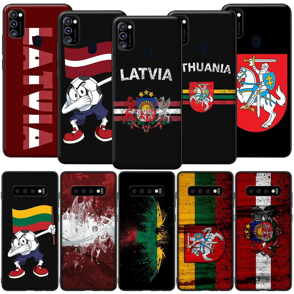 Чехол GX119 с латвийским флагом для Samsung A10S A20S A40S A50S A70S A51 A71 A81 A91 M11 M30S M31S M21 M51 A02S A42 -