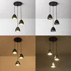 Длинный и круглый светодиодный потолочный светильник ZMJUJA, для столовой, с цоколем E27, 3 шт., светодиодные лампы, новый светодиодный потолочный светильник, хорошая цена