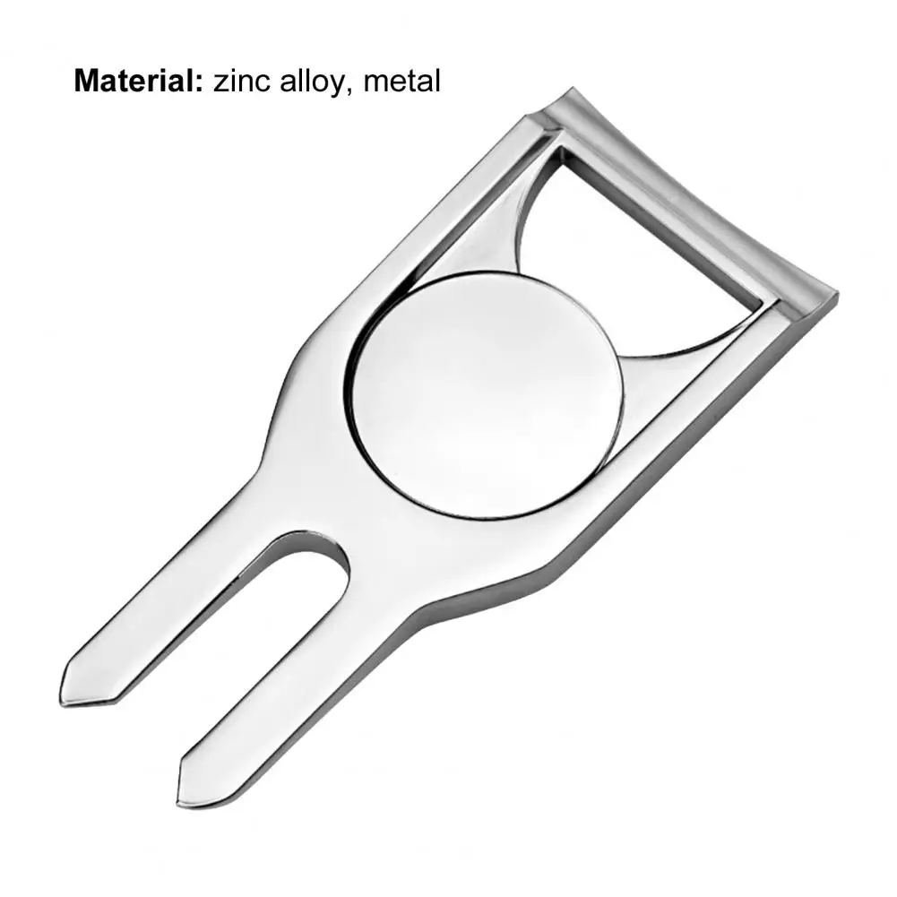 

Special Trimmer for Golf Course Lawn Golf Pitch Mark Convenient Practical Metal Small Divot Fork Repair Tool for Outdoor