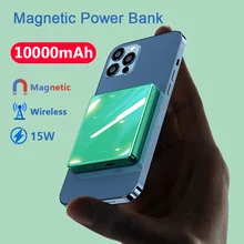 Mini Power Bank 10000mAh 15W Magnetic Fast Wireless Charger For iPhone13 12 Pro Max External Battery Auxiliary Charger Powerbank