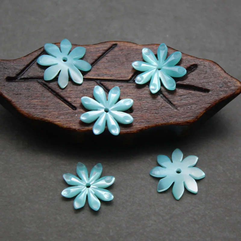 5 шт./пакет бусины из натуральной ракушки белые бабочки снежинки изготовление