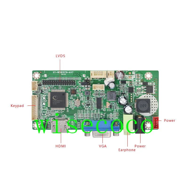 12," дюймовый 1920*720 ips HSD123KPW1-A30 lcd емкостной сенсорный VGA HDMI драйвер плата контроллера для автомобильного дисплея
