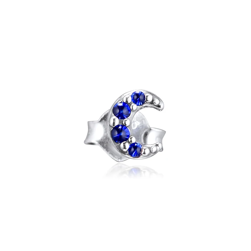 

Earrings for women My Moon Single Stud Pendientes Kolczyki Aretes de Mujer Brincos 925 Sterling Silver Jewelry Oorbellen
