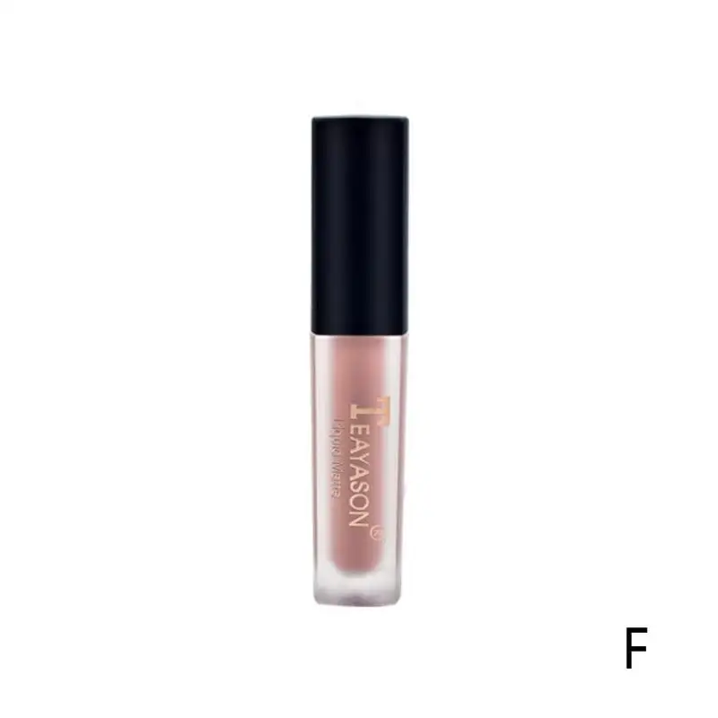 Матовая губная помада для красоты макияж стойкий Labiales красный, Матовый жидкий водостойкий макияж блеск для губ - Цвет: F