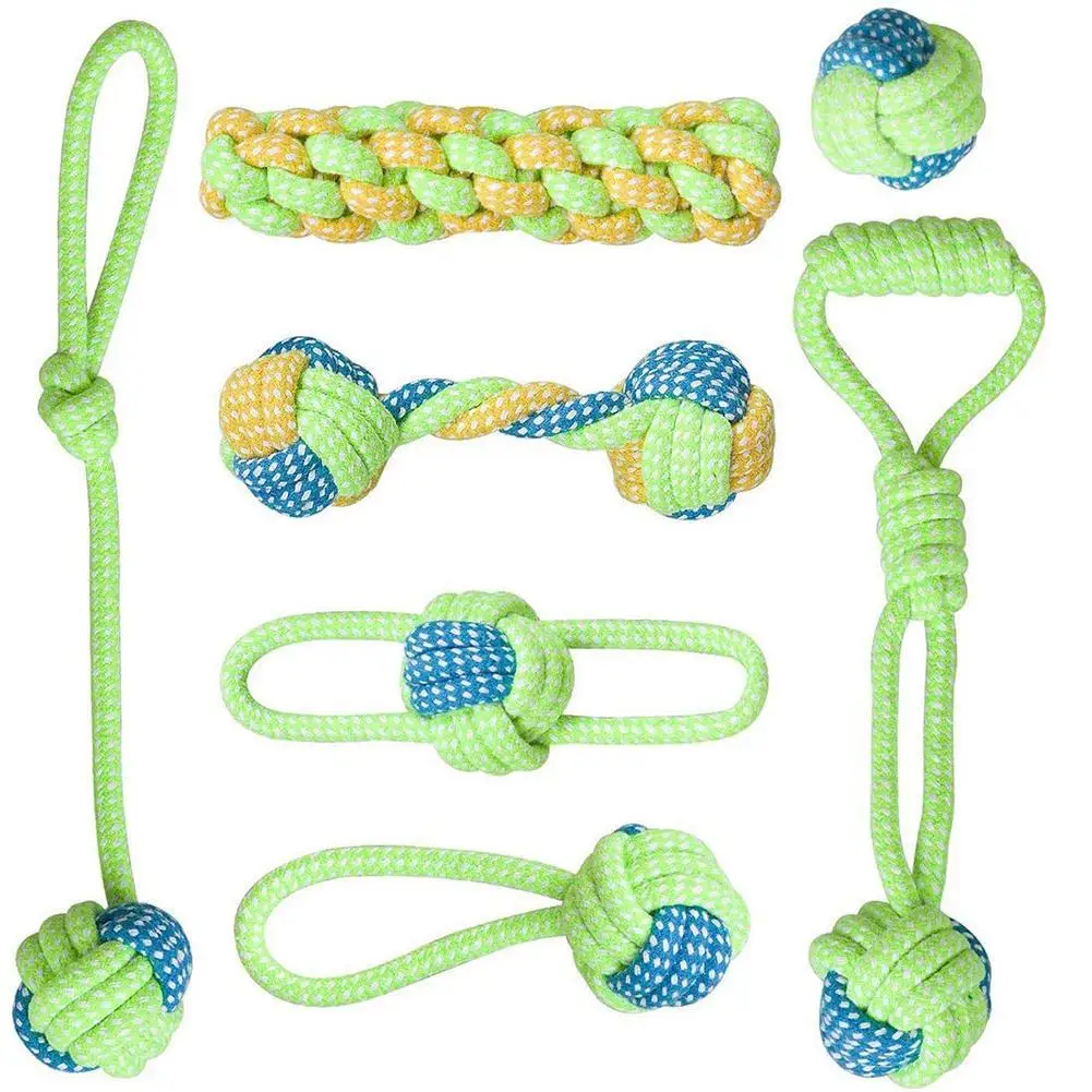 

7pcs/set Pet Dog Toys for Large Small Dogs Ball Toothbrush Interactive Dog Toys Christmas Products for Dogs Chew Toy Accessories