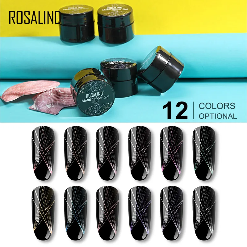 Гель-лак для ногтей ROSALIND гибридные лаки нейл-арта УФ-лак праймер рисования линий 5