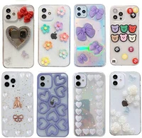 cute 3d phone case creative for iphone case 12 11 pro max x xr xs max 7 8 plus se 2020 glasses cover makeup case for girls women