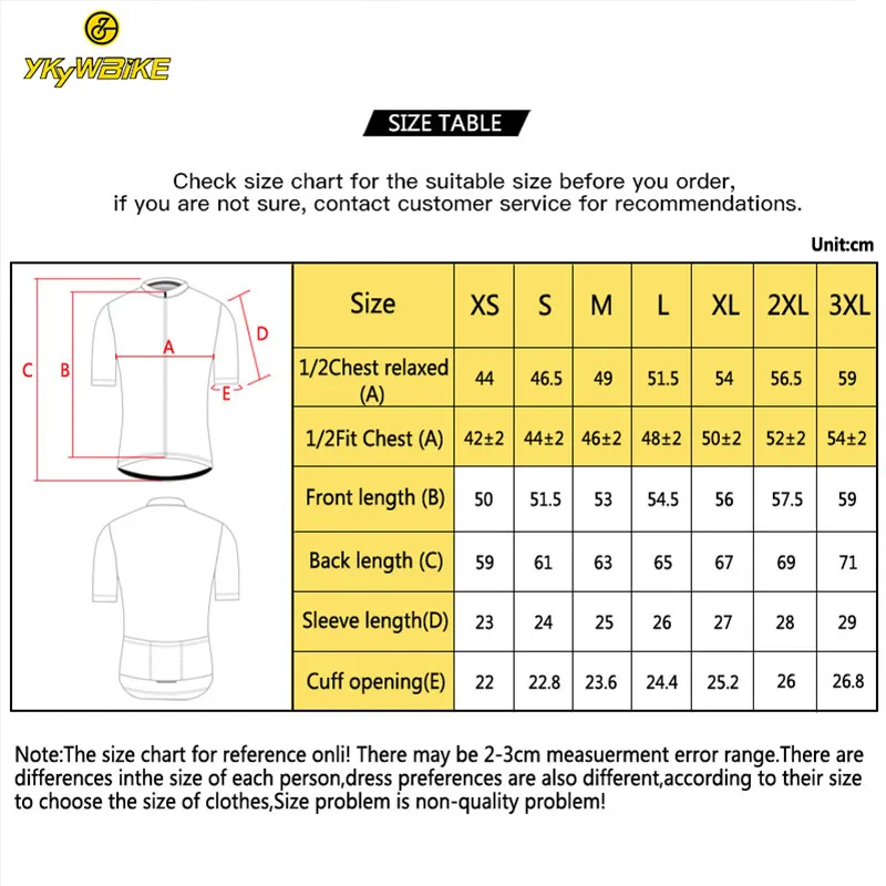 

YKYWBIKE New Pro Cycling Jersey Summer Mtb cycling Clothes Short shirts Seamless process Ropa Maillot Ciclismo Bike Wear