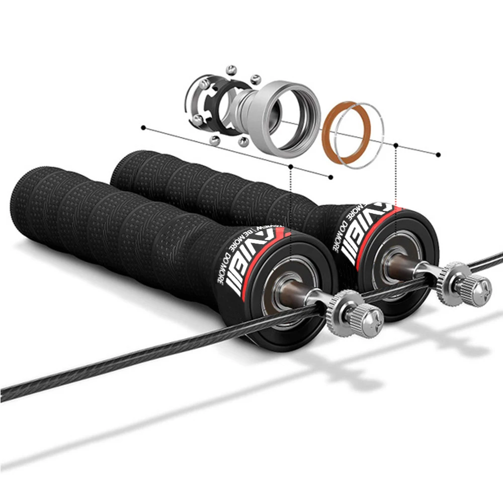 Скорость пропуска Crossfit скакалка тяжелые скакалки Шариковые подшипники для MMA