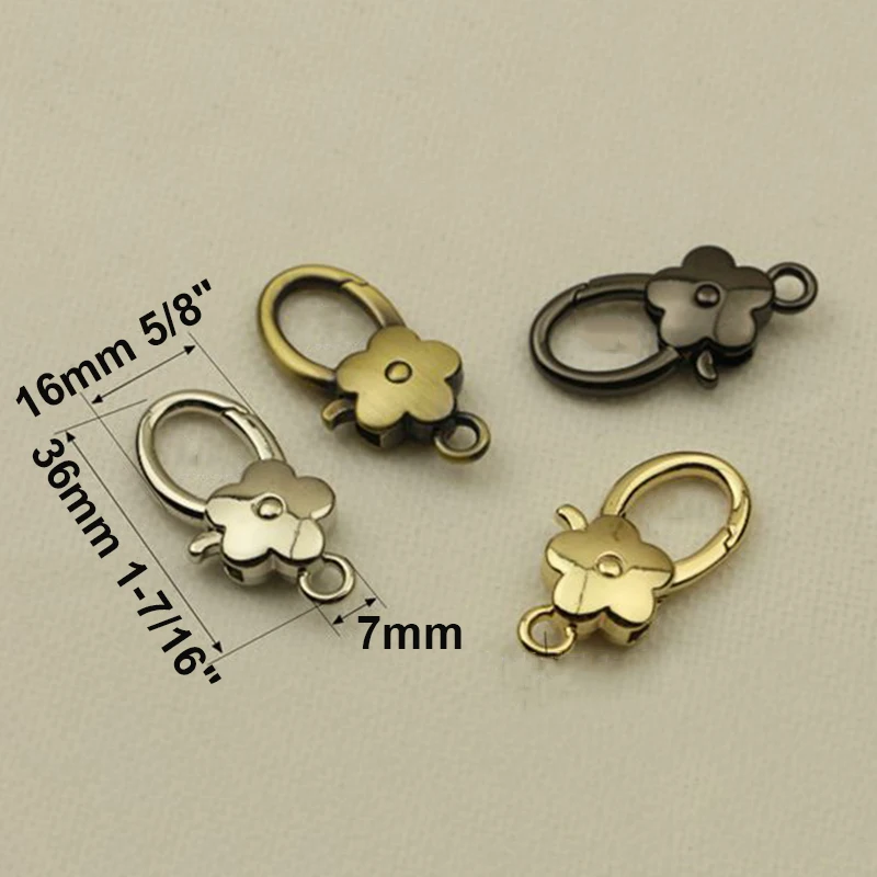 Металлический защелкивающийся крючок в форме цветка 1 шт. модная подвесная