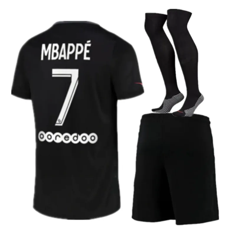 Детская третья новая футболка для мужчин 21- 22 psg Джерси HAKIMI KIMPEMBE высокое качество