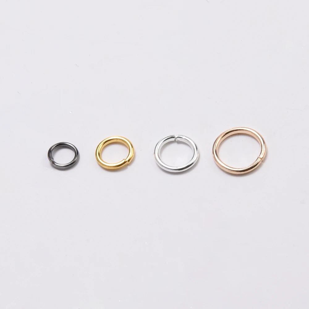 

200pcs 5-8mm Single Loop Open Jump Rings Diy Jewelry Making Accessories Split Rings Connectors For Jewelry Making Supplies