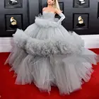 Бальное платье, пышное, без бретелек, из тюля