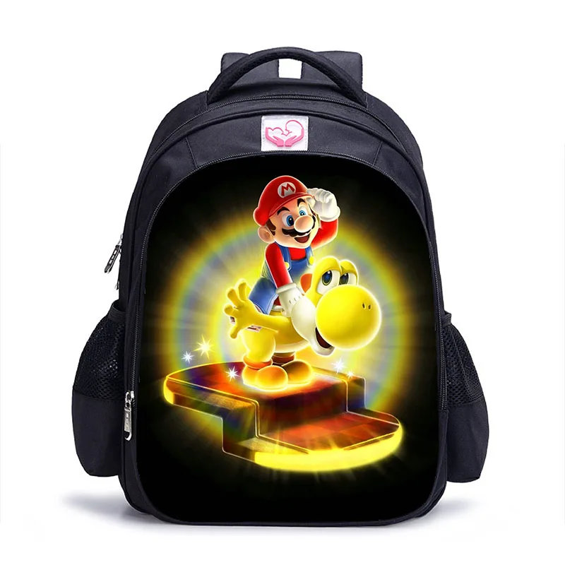 16 дюймов Mario Bros детские школьные сумки ортопедический рюкзак детский школьный