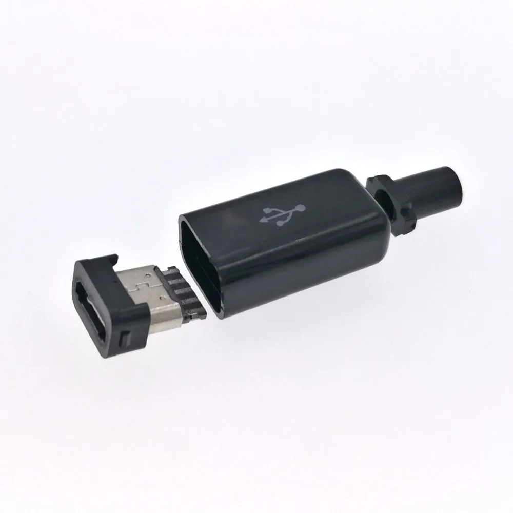 1 комплект сделай сам Micro USB Тип B розетка 5 контактов 4 шт. в сборе разъем