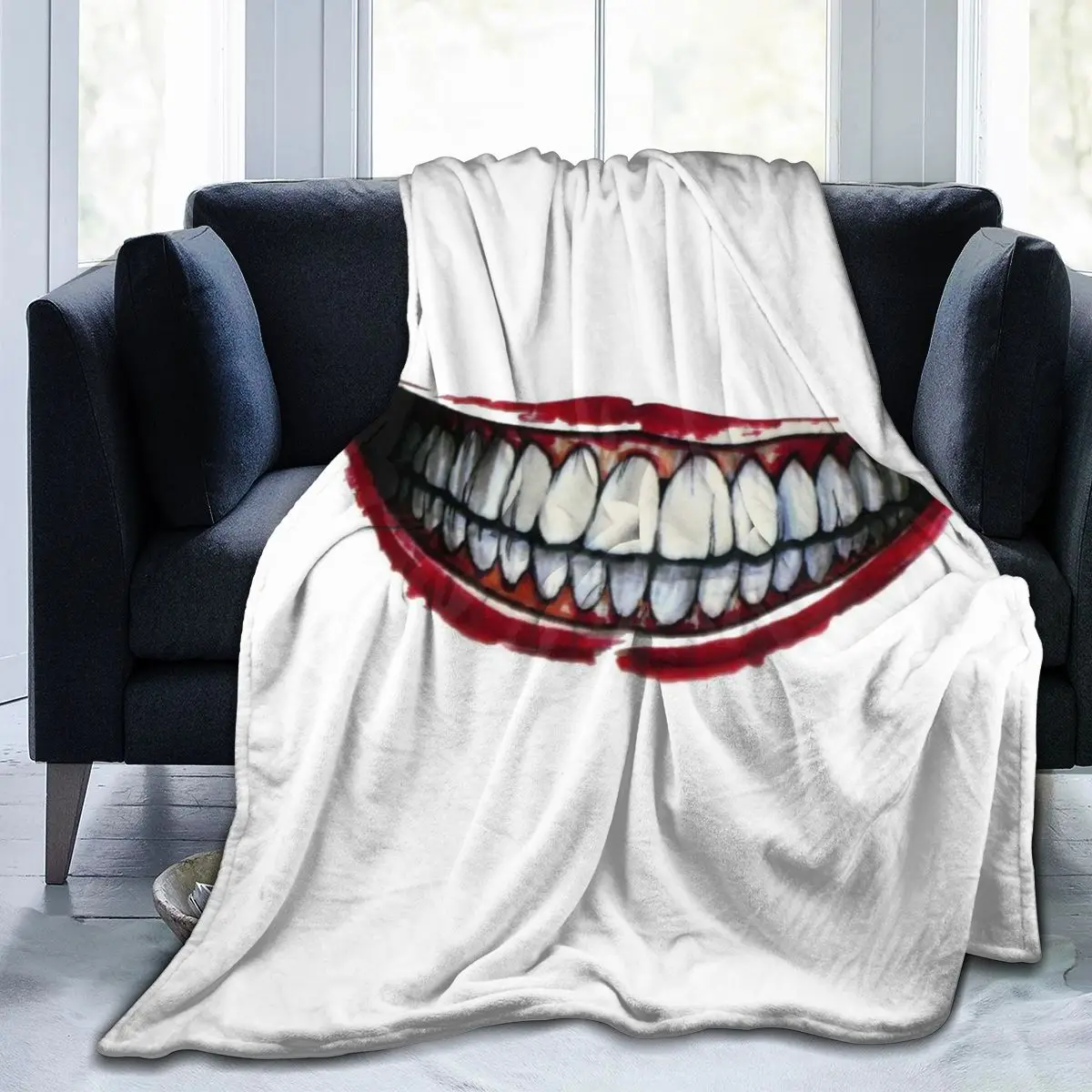 

Mouth New 3D Personality Printed Flannel Blanket Sheet Bedding Soft Blanket Bed Cover Home Textile Decoration