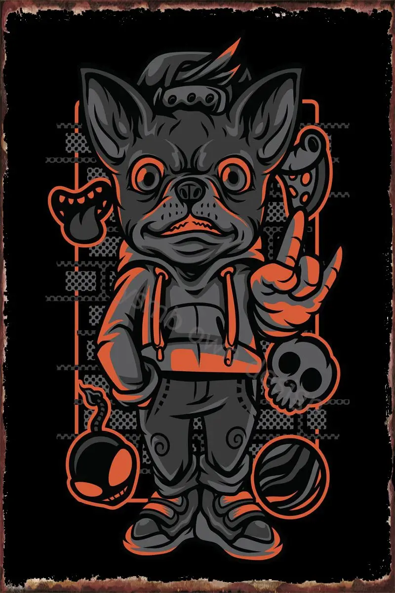 

Декор для комнат «такса», Ретро винтажный металлический знак, жестяные таблички, Настенный декор для художественного кафе, паба, дома, клуба...