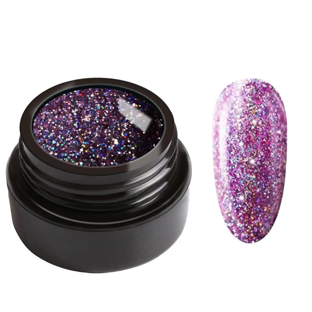 Гель для ногтей с сияющей краской замачивайте 5 мл от блеска УФ светодиодный