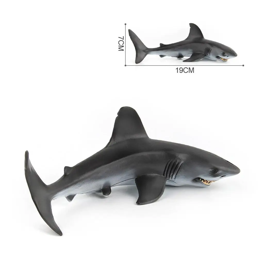 

Simulation Shark Marine Animal PVC Model Figurine Table Ornament Education Toy