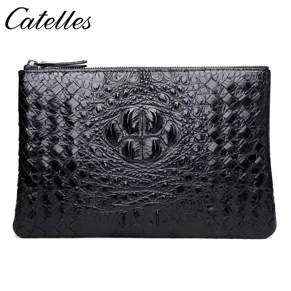 Тонкий мягкий бумажник из 100% натуральной овчины Аллигатор кошелек для кредитных