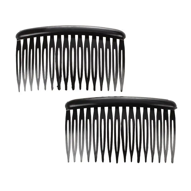 

Женская Черная Пластиковая расческа, 16 Зубцов, заколка для волос, длиной 3,1 дюйма, 2 шт.